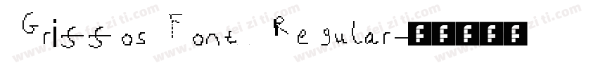 GriffosFont Regular字体转换